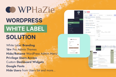 WPHazie - WordPress Admin Theme